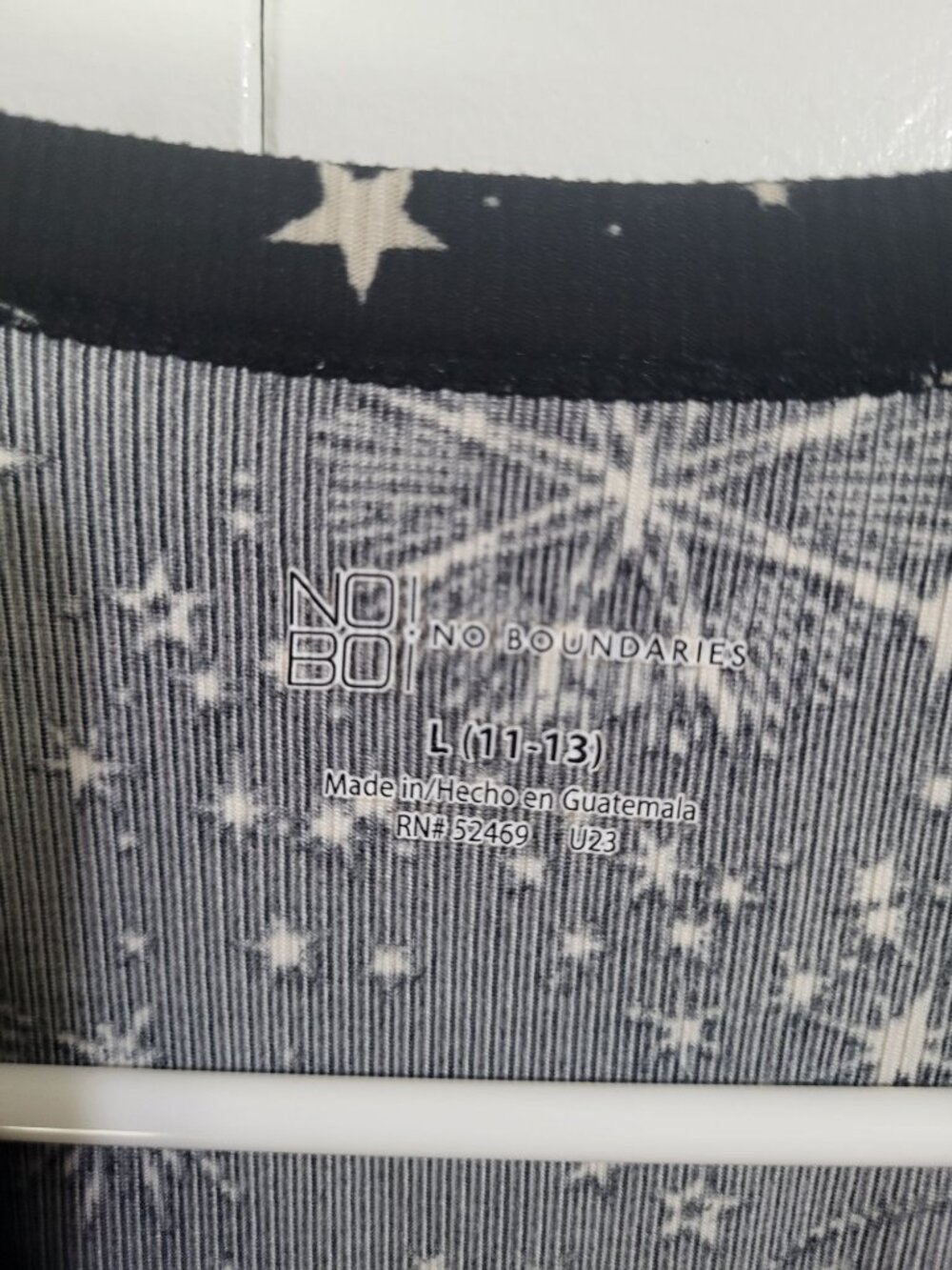 NOBO Juniors SZ LG Thermal Celestial Sun Moon Stars Top Whimsygoth Witchy - Picture 2 of 6